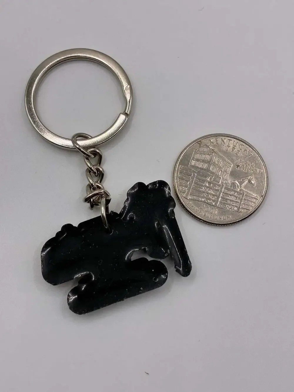 Construction Excavator Digger Rubber PVC Keychain